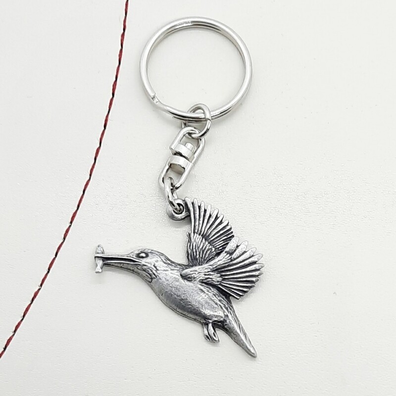 Kingfisher Pewter Keyring
