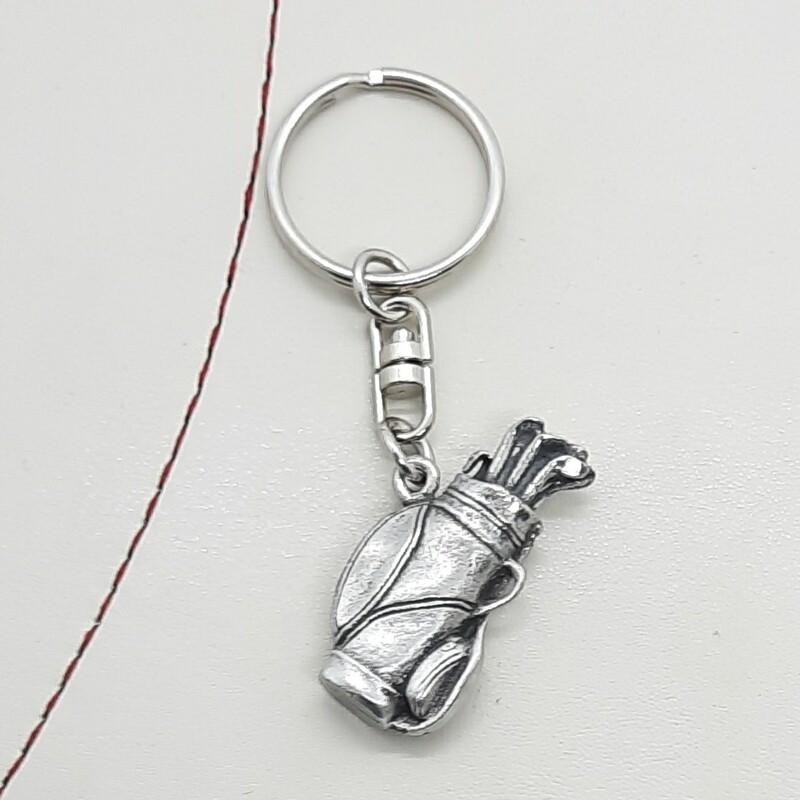 Golf Pewter Keyring