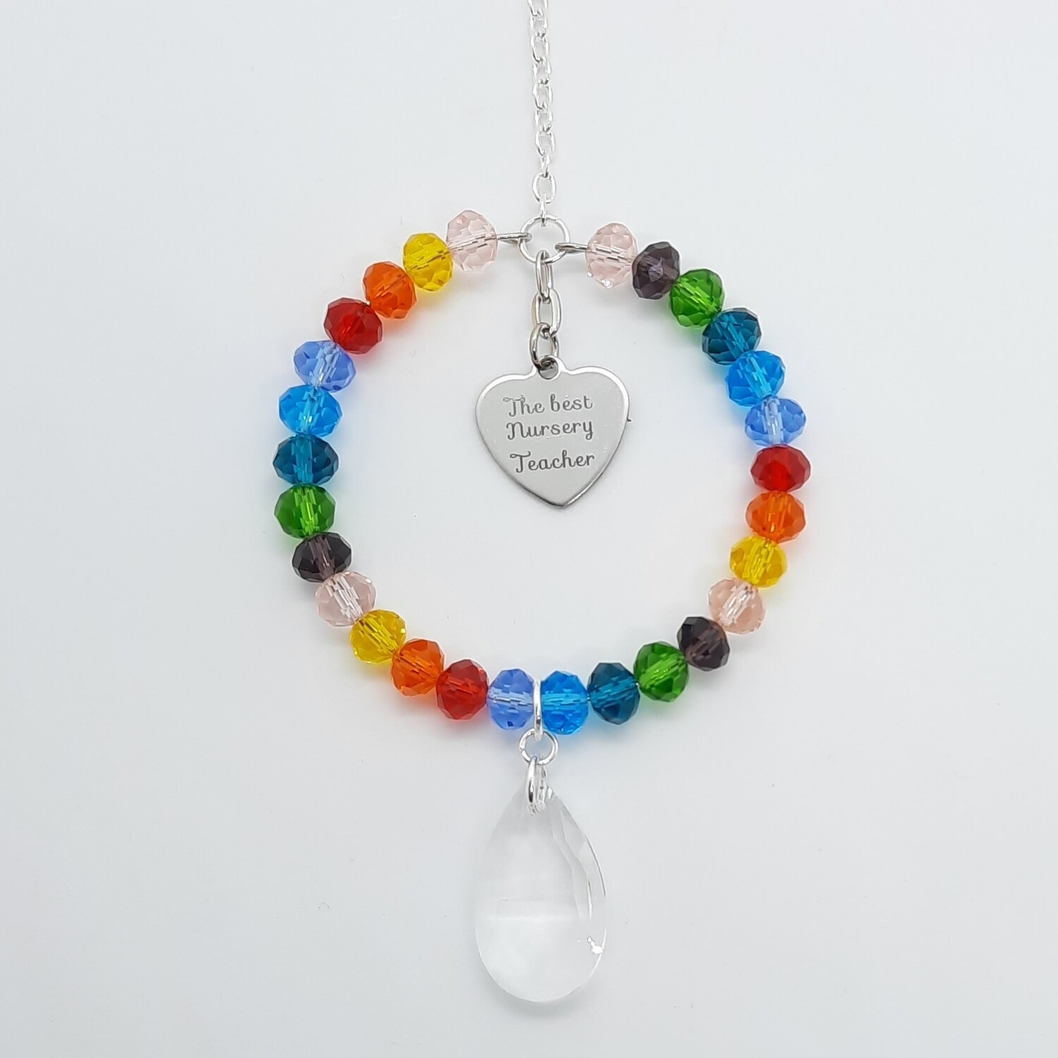 Teacher Rainbow Sun Catcher The Best Nursery Teacher