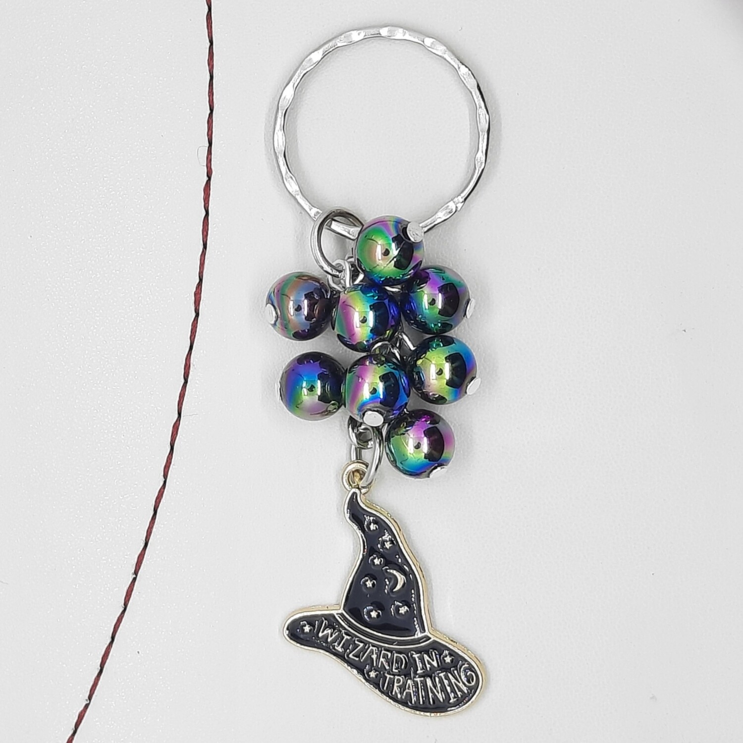 Wizard In Training Hat Beaded keyring  * NEW *