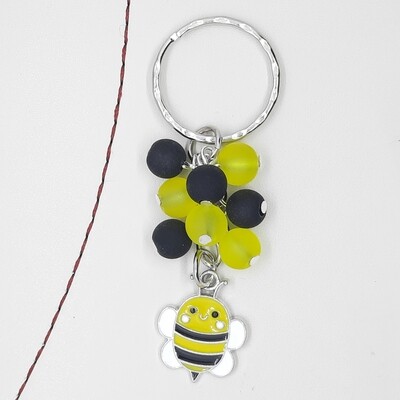 Bumble bee Beaded keyring design 2 * NEW *