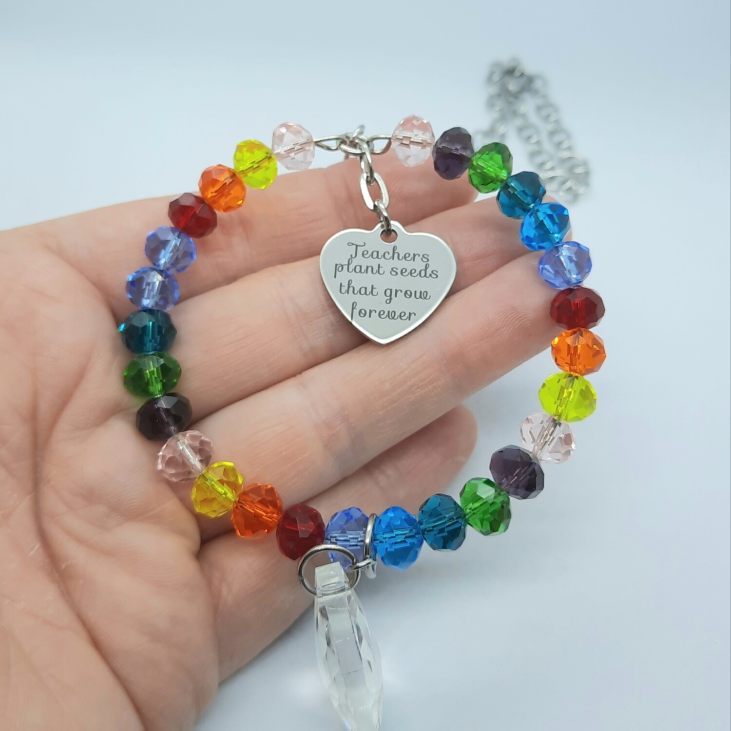 Teacher Rainbow Sun Catcher Teachers Plant Seeds That Grow Forever