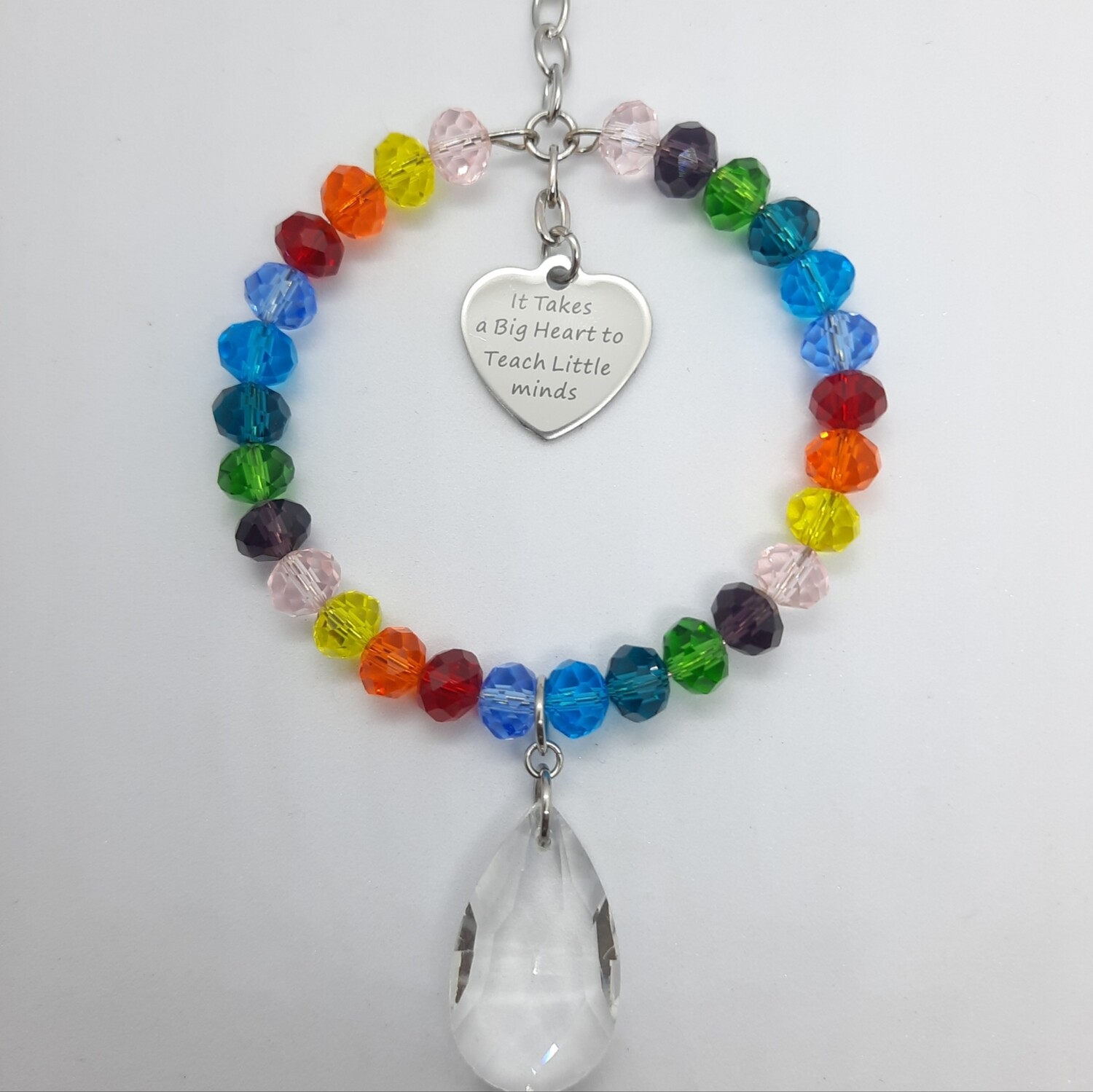 Teacher Rainbow Sun Catcher It Takes A Big Heart To Teach Little Minds