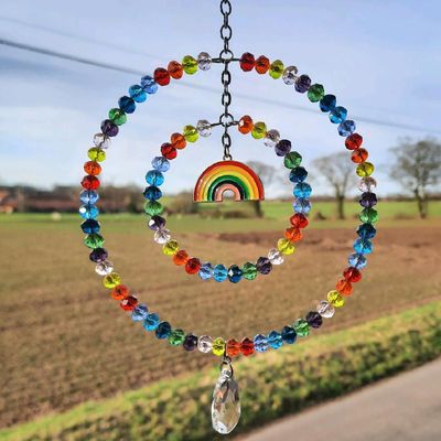 Rainbow Sun Catcher Round 2 Sizes Available