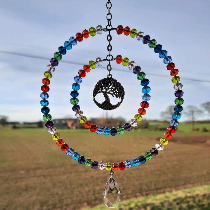 Tree of Life Round Sun Catcher 2 Sizes Available