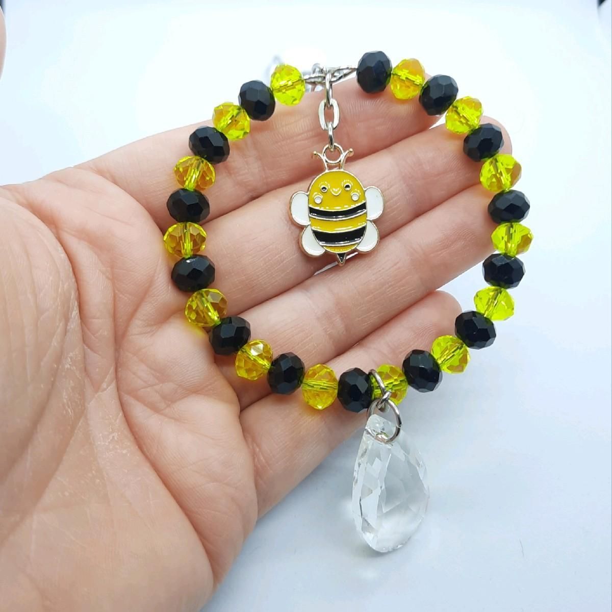 Bumble Bee Sun Catcher Handmade 2 Sizes Available, Size: Standard