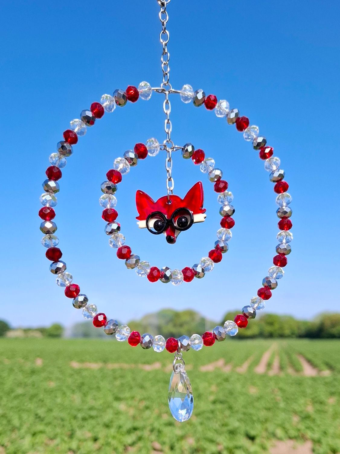 Fox Sun Catcher Handmade 2 Sizes Available