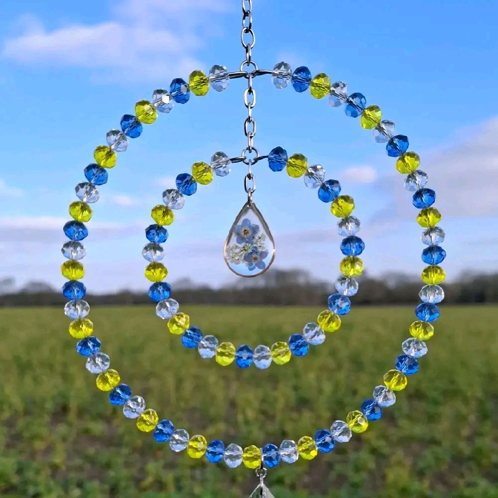 Forget Me Not Sun Catcher Handmade