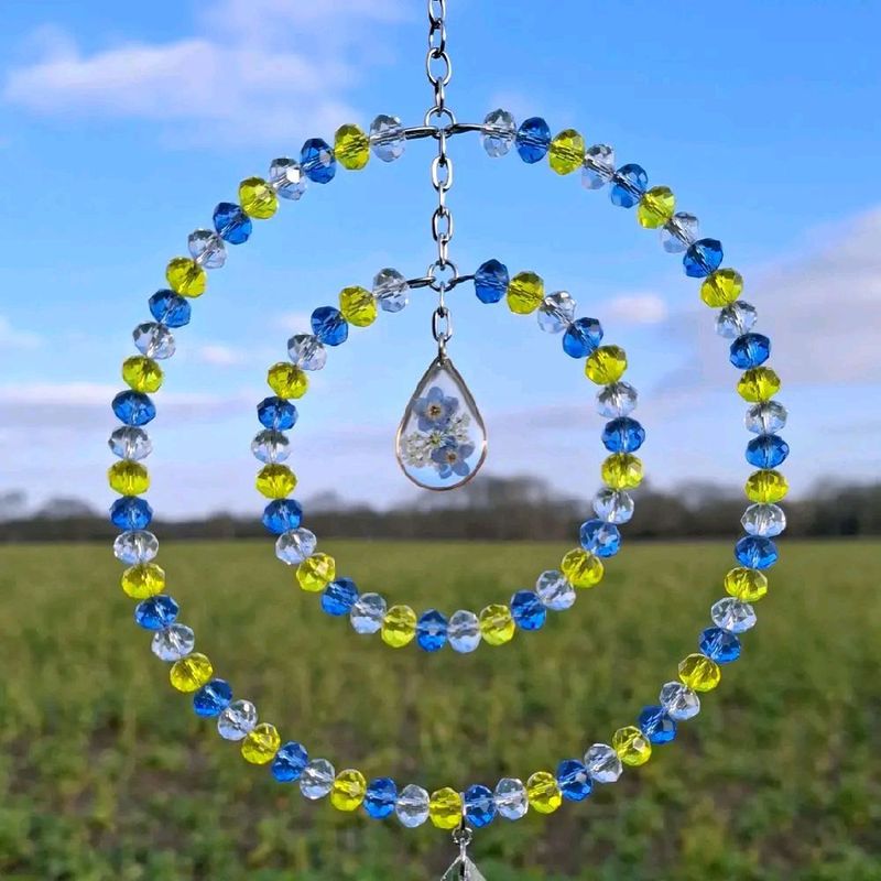 Forget Me Not Sun Catcher Handmade