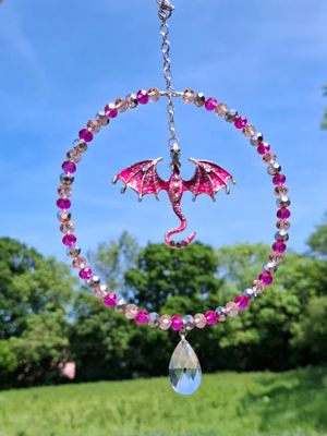 Dragon Pink Sun Catcher