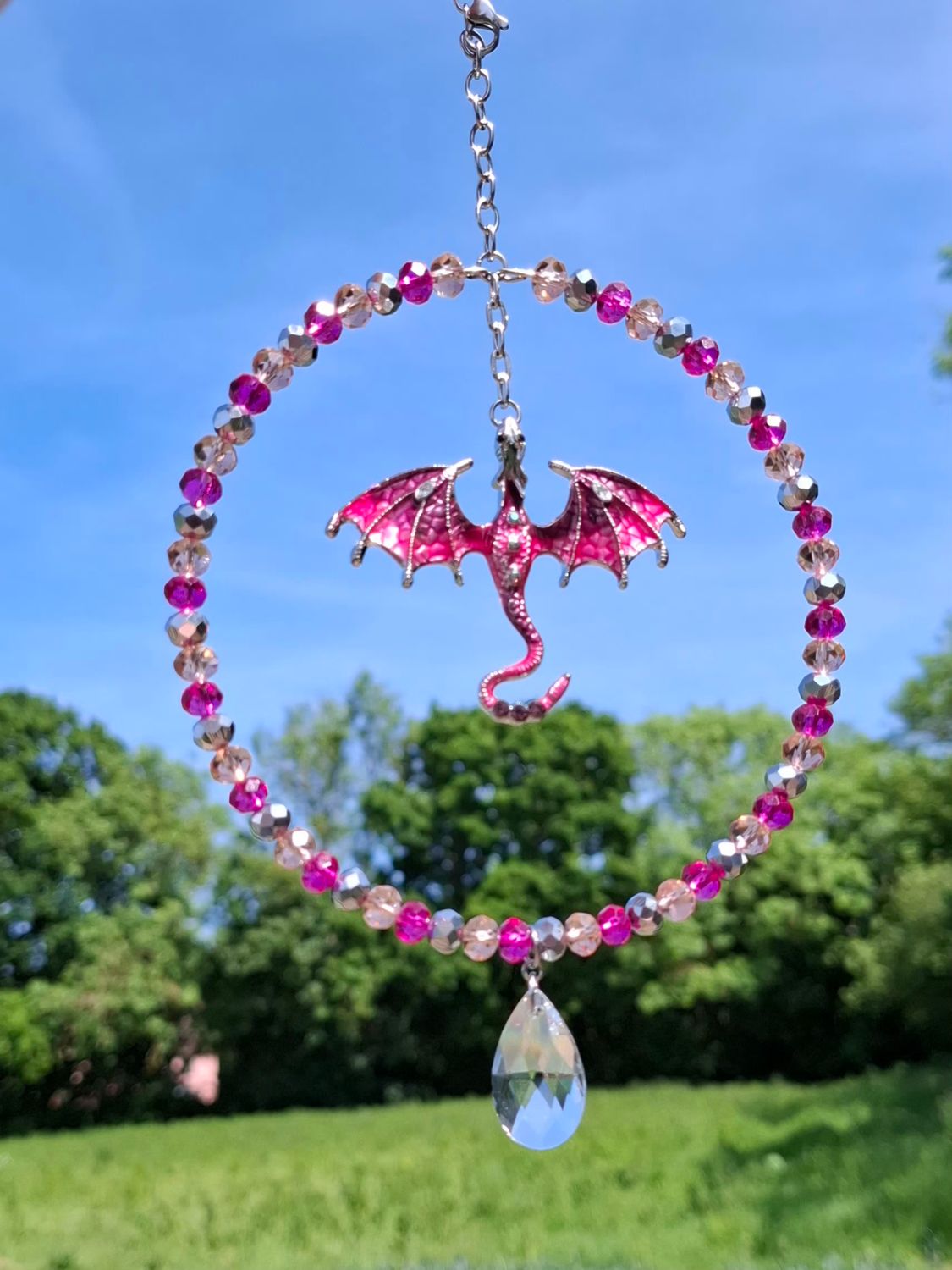 Dragon Pink Sun Catcher