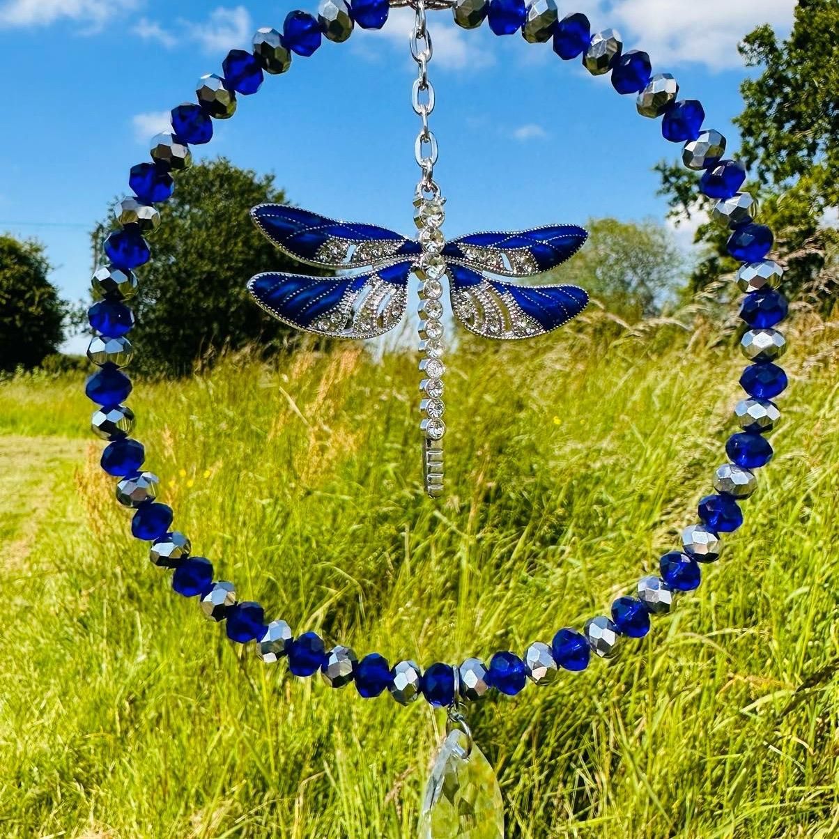 Blue Dragonfly Sun Catcher Blue Dragonfly Sun Catcher
