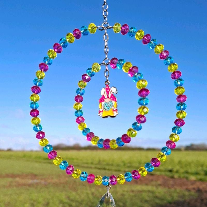 Easter Bunny Gonk Sun Catcher  Available In Two Sizes