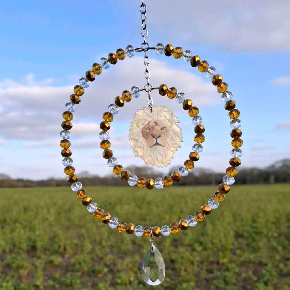 Lion Sun Catcher Available In Two Sizes