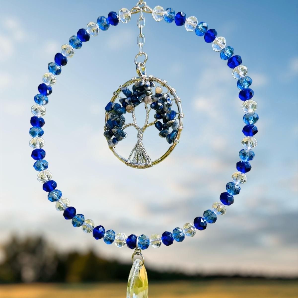 Lapis Lazuli Tree Of Life Sun Catcher Available In Heart Or Round Lapis Lazuli Tree Of Life Sun Catcher Available In Heart Or Round