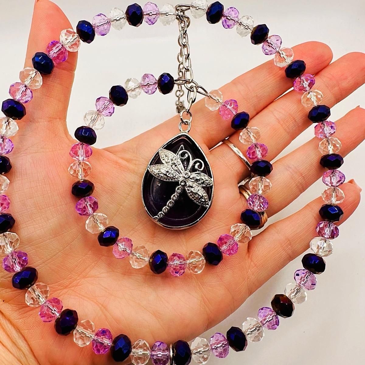 Amethyst Dragonfly Drop Sun Catcher Natural Crystal Available In Two Sizes