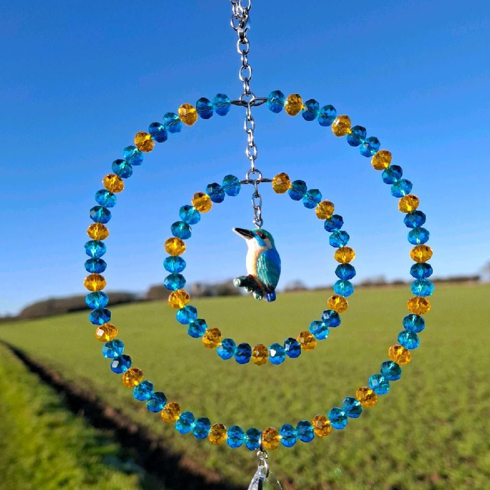 Kingfisher Sun Catcher Available In Two Sizes