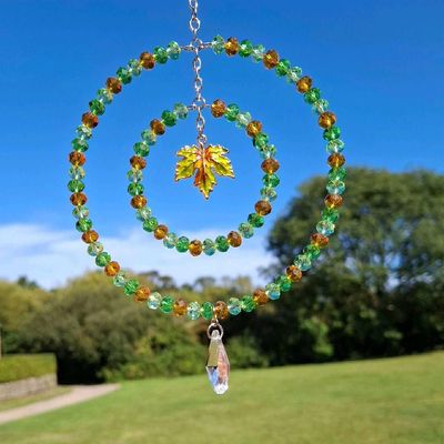Autumn Leaf Sun Catcher Available In Two Sizes