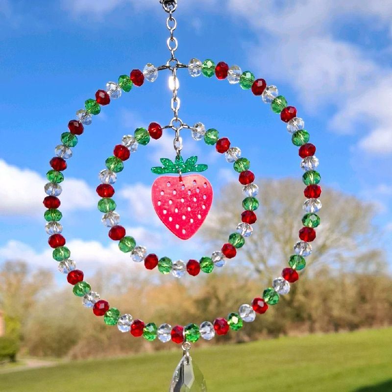 Strawberry Sun Catcher Available In Two Sizes