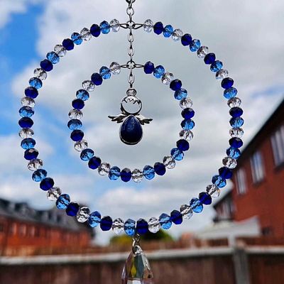Lapis Lazuli Angel Sun Catcher Available In Two Sizes