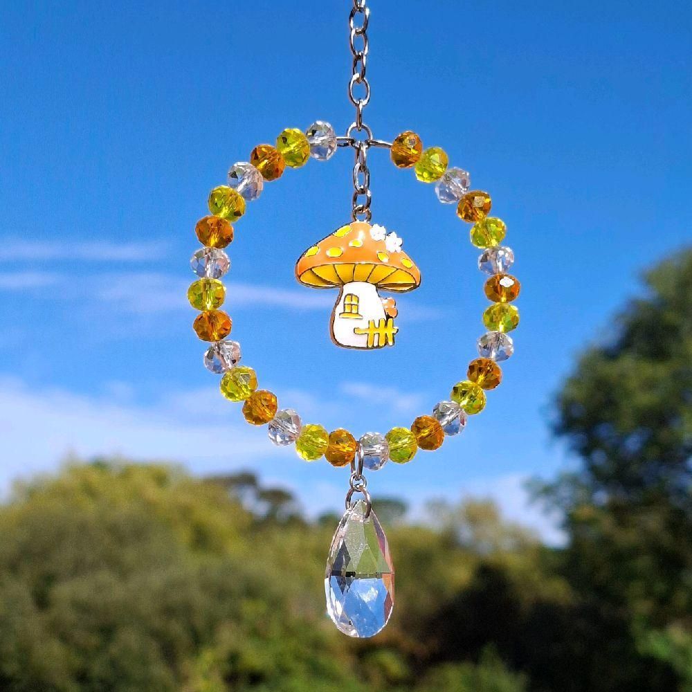 Toadstool Sun Catcher Available In Two Sizes