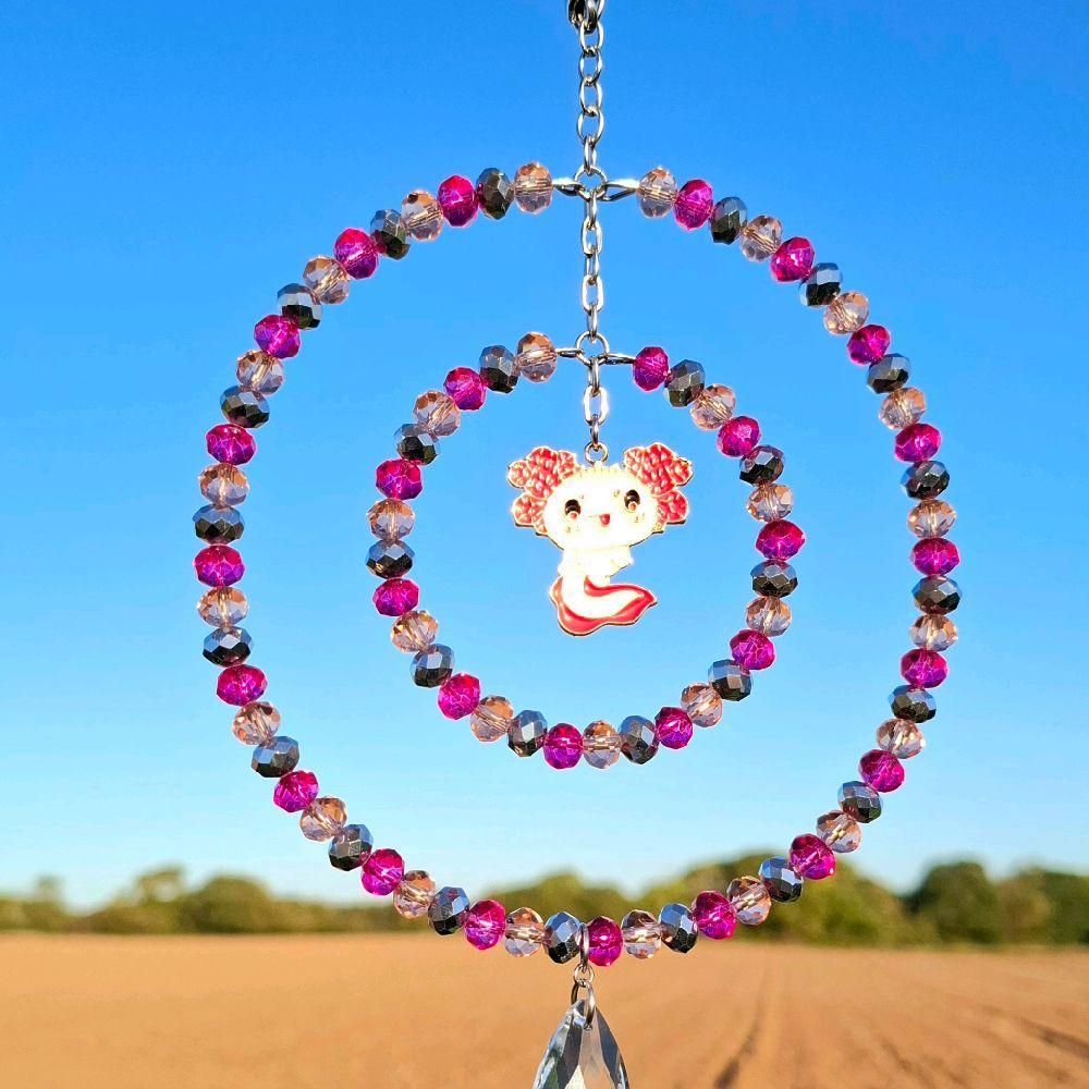 Axolotl Sun Catcher Available In Two Sizes