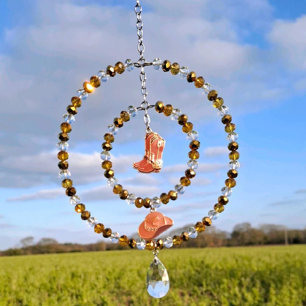 Cowboy Sun Catcher Three Styles Available