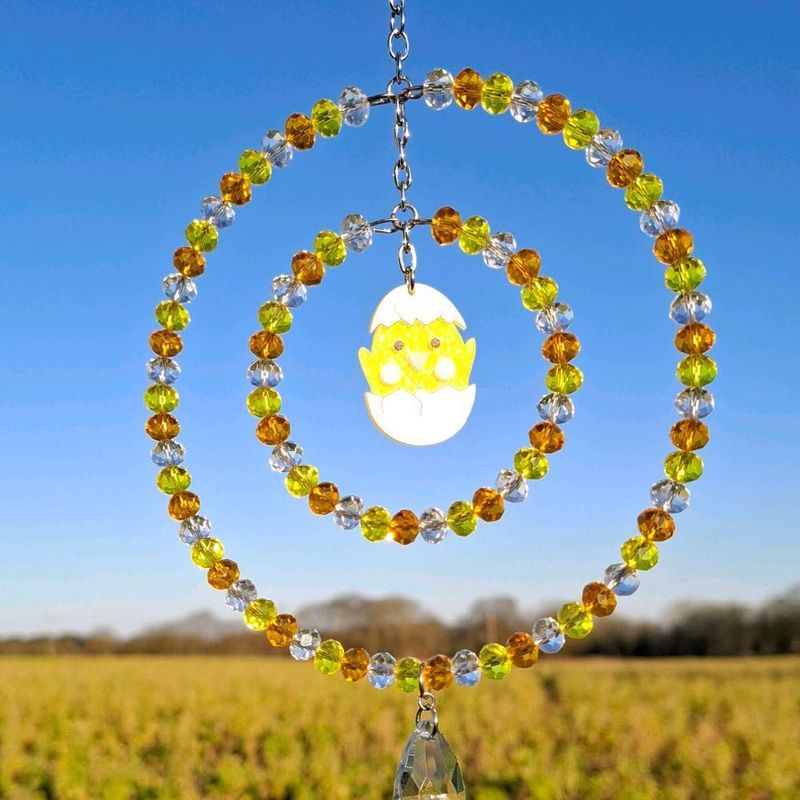 Easter Chick Sun Catcher Available In Two Sizes