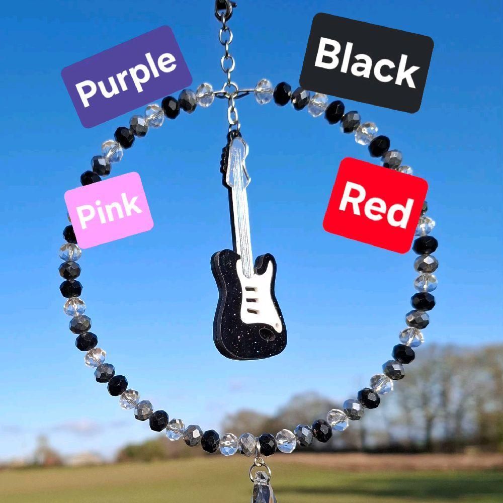 Guitar Sun Catcher Four Colours Available