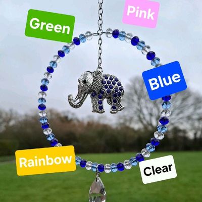 Elephant Sun Catcher Available In Five Colours