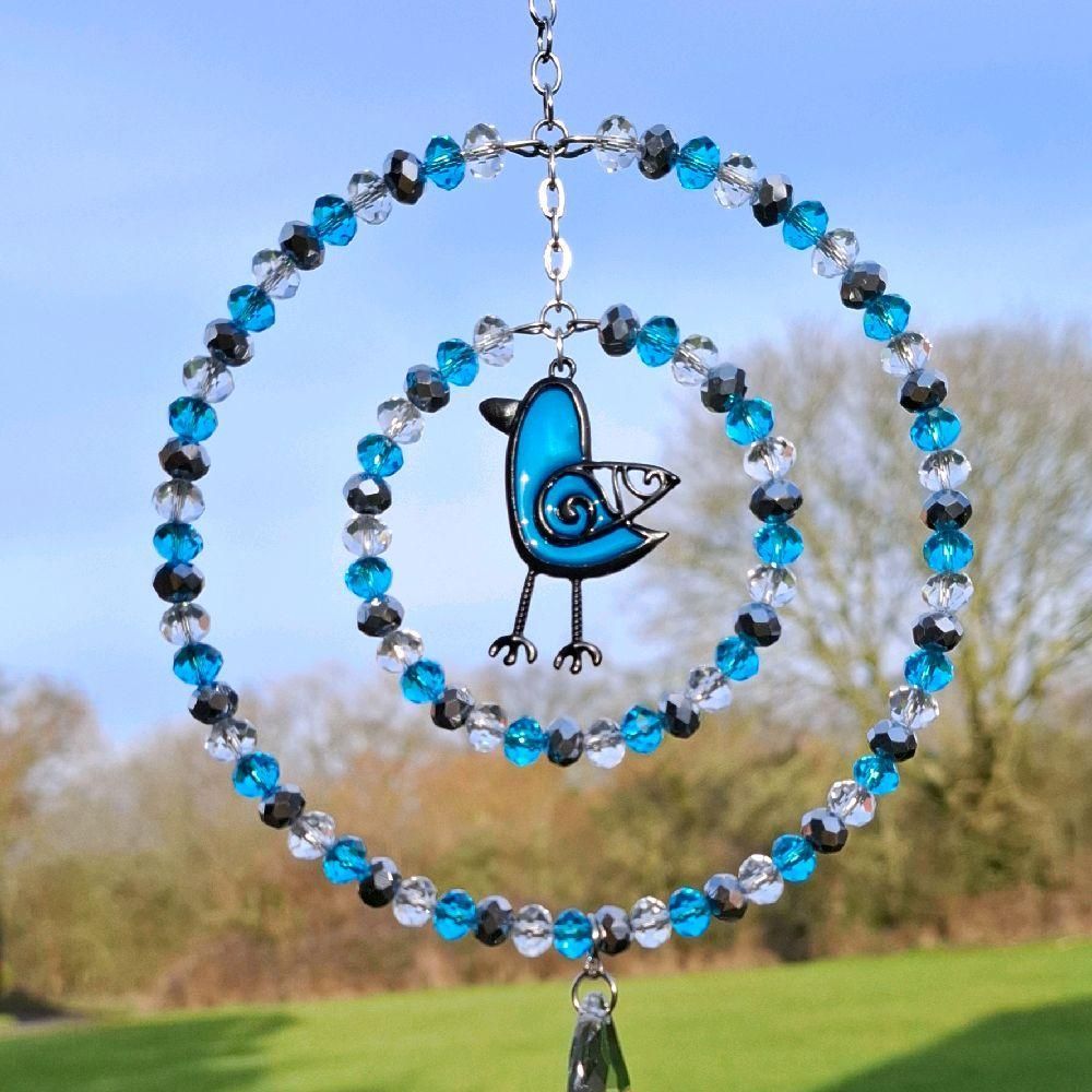 Blue Bird Sun Catcher Available In Two Sizes