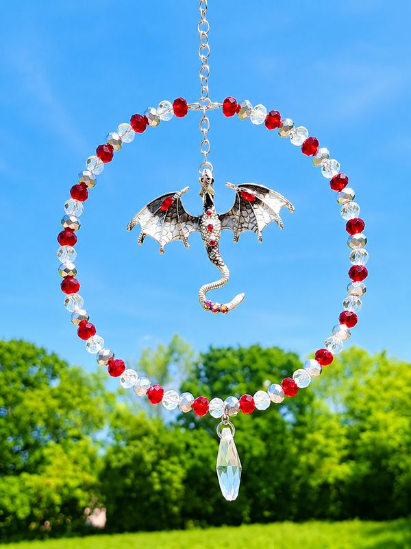 Dragon Red Sun Catcher