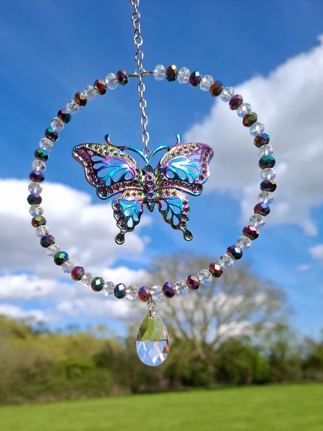  Butterfly Iridescent Sun Catcher