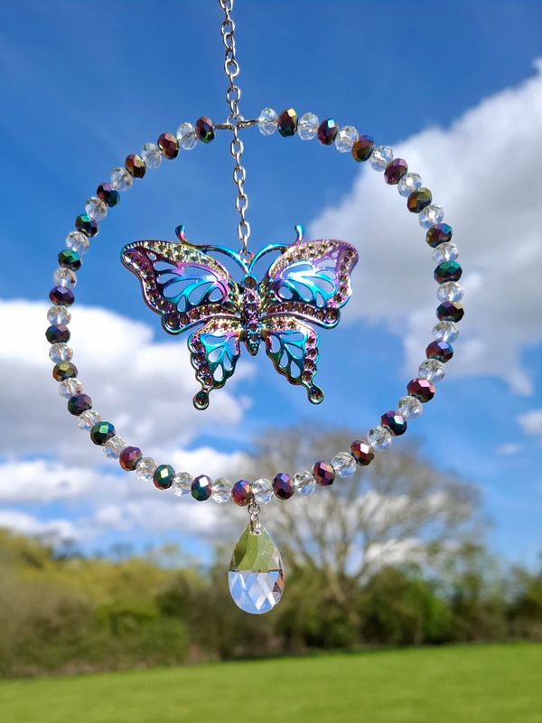  Butterfly Iridescent Sun Catcher