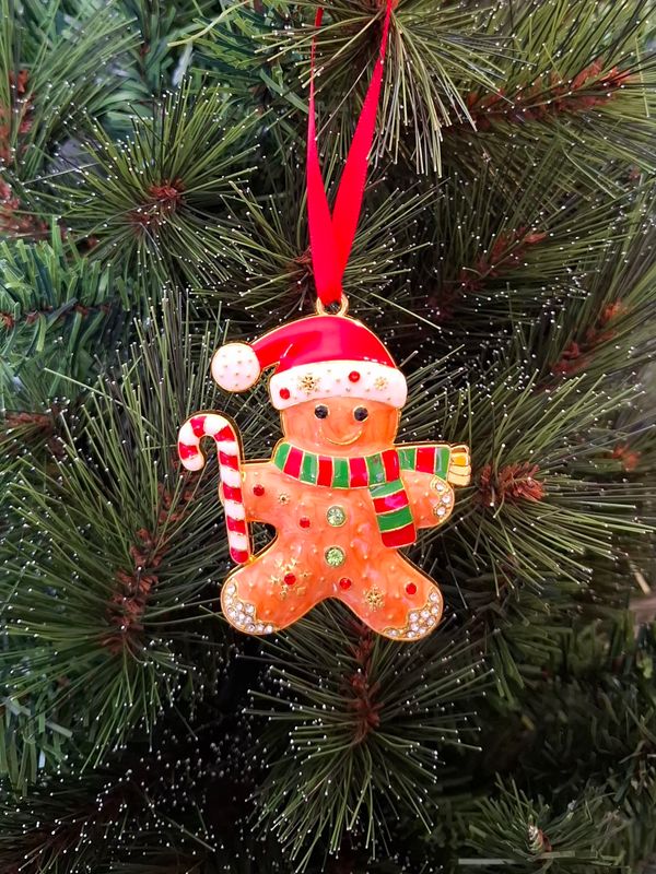Gingerbread man Christmas Tree Decoration or Sun Catcher