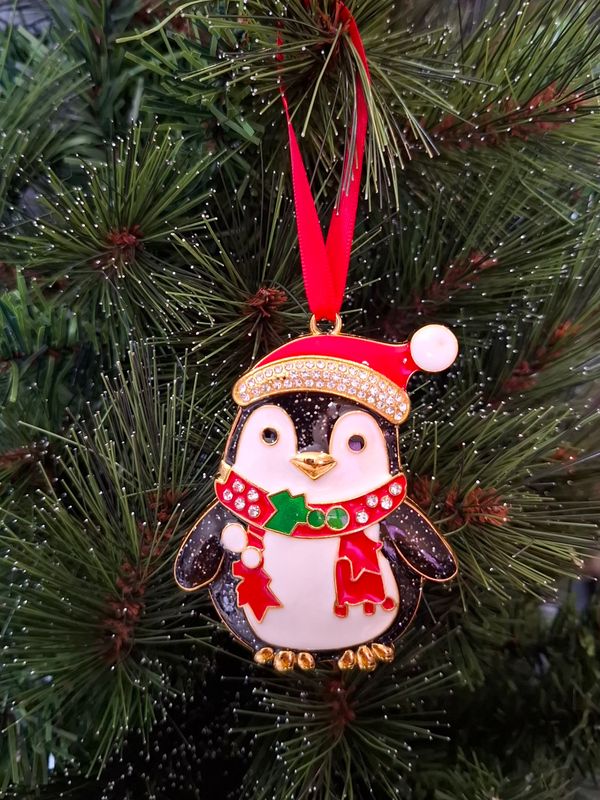 Penguin Christmas Tree Decoration or Sun Catcher