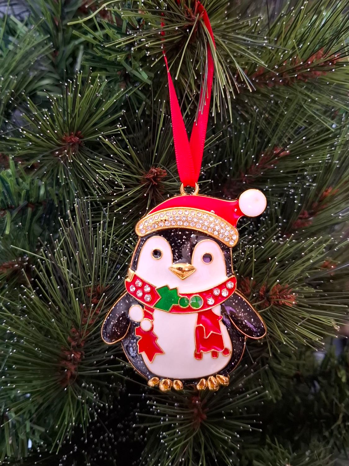 Penguin Christmas Tree Decoration or Sun Catcher