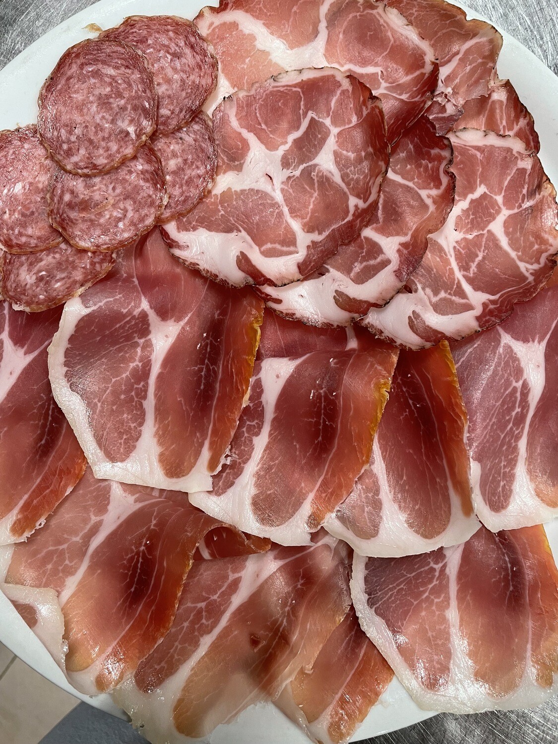 Sliced of cured meats