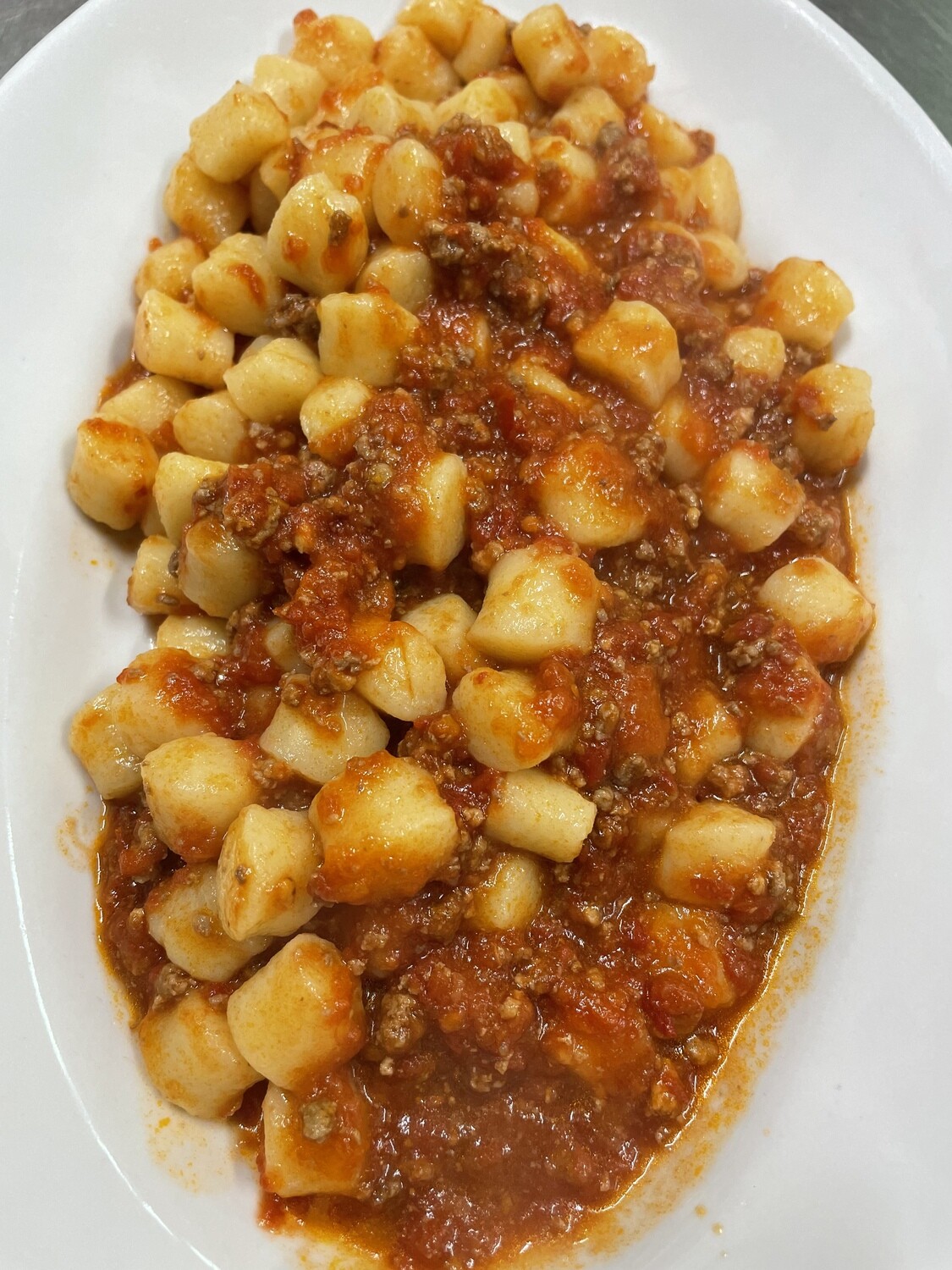 Gnocchi with meat sauce