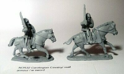 NOR: 32 Carolingian Cavalry Mail, Armour with Swords