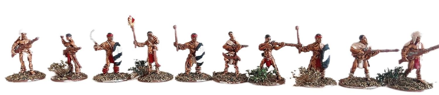 Kongo2 Natives with muskets/sword/club