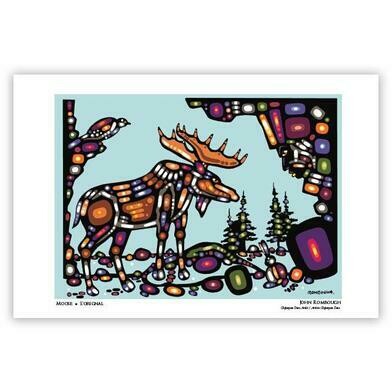 Moose Art Card - John Rombough