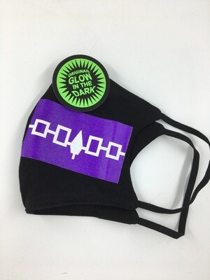 Iroquois Face Mask - Glow in the Dark