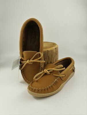 Ladies Mooshide Moccasin with Driving Sole