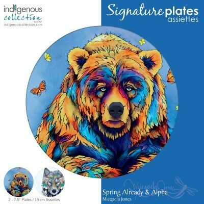 Micquaela Jones Plates - Spring Already & Alpha