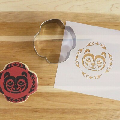 Cookie Cutter Set with Stencil - Bear
