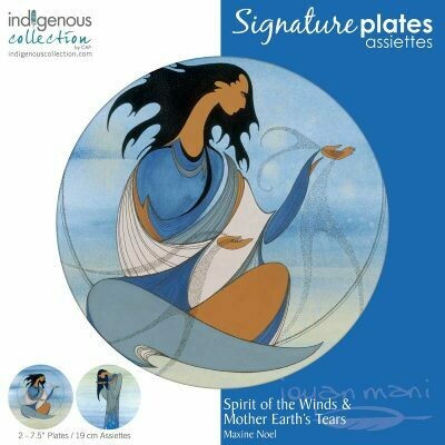 Maxine Noel Plates - Mother Earth Tears & Spirit of the Winds