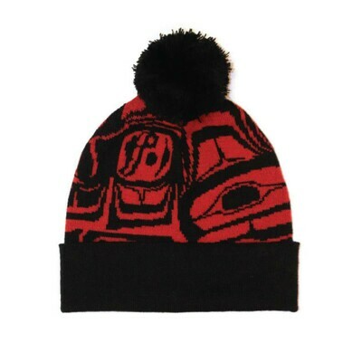 Knitted Toque with Pompom - Eagle Crest