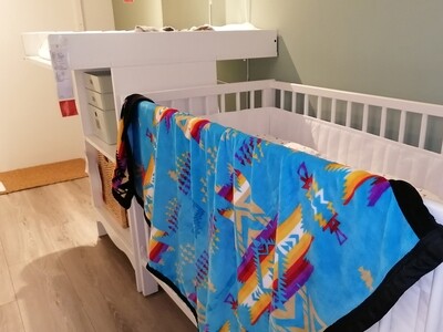 Nuna Reversable Baby Blanket - Assorted Colours