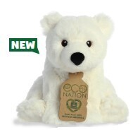 Eco Polar Bear 9.5" - 100% Recycled Stuffed Animal